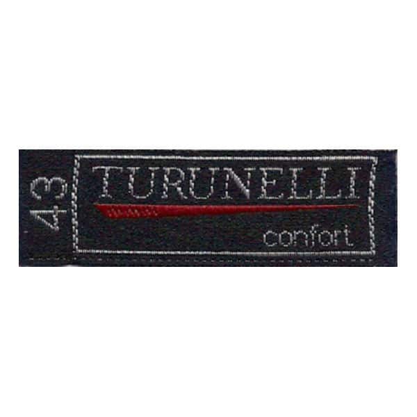 Etiqueta Bordada em Fita Adesiva para Calçados - Turunelli