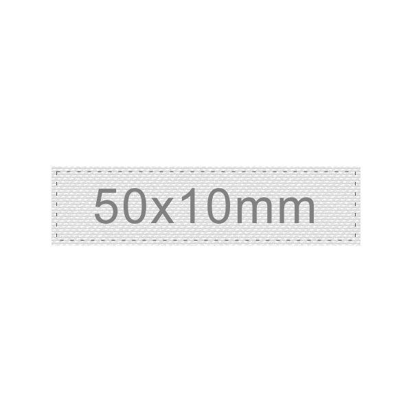 Personalizar Etiqueta 50x10mm | Sansil Etiquetas Bordadas