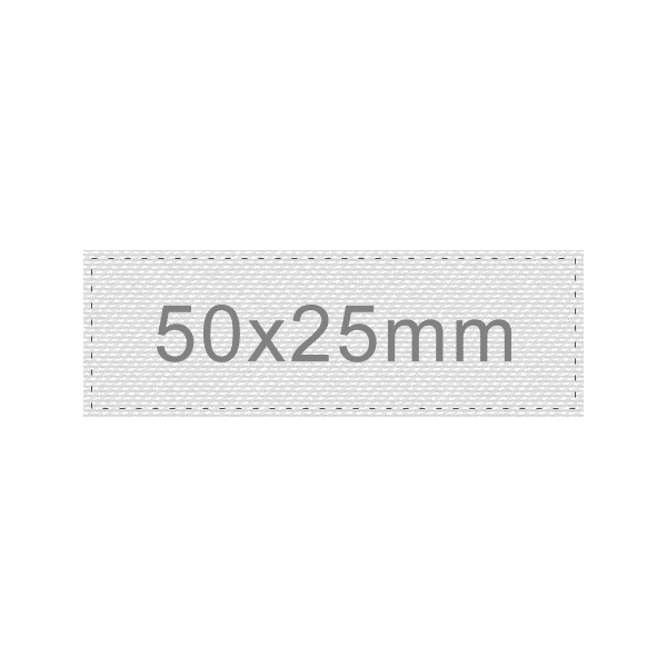 Personalizar Etiqueta 50x25mm | Sansil Etiquetas Bordadas
